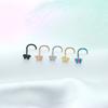 Helix Butterfly Multicolor Nose Rings Metal  Personalities   Daily