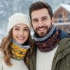 Осенне-зимний флисовый бафф для шеи, ветрозащитный, термошарф для велоспорта на открытом воздухе, пеших прогулок, холодной погоды, рождественский подарок