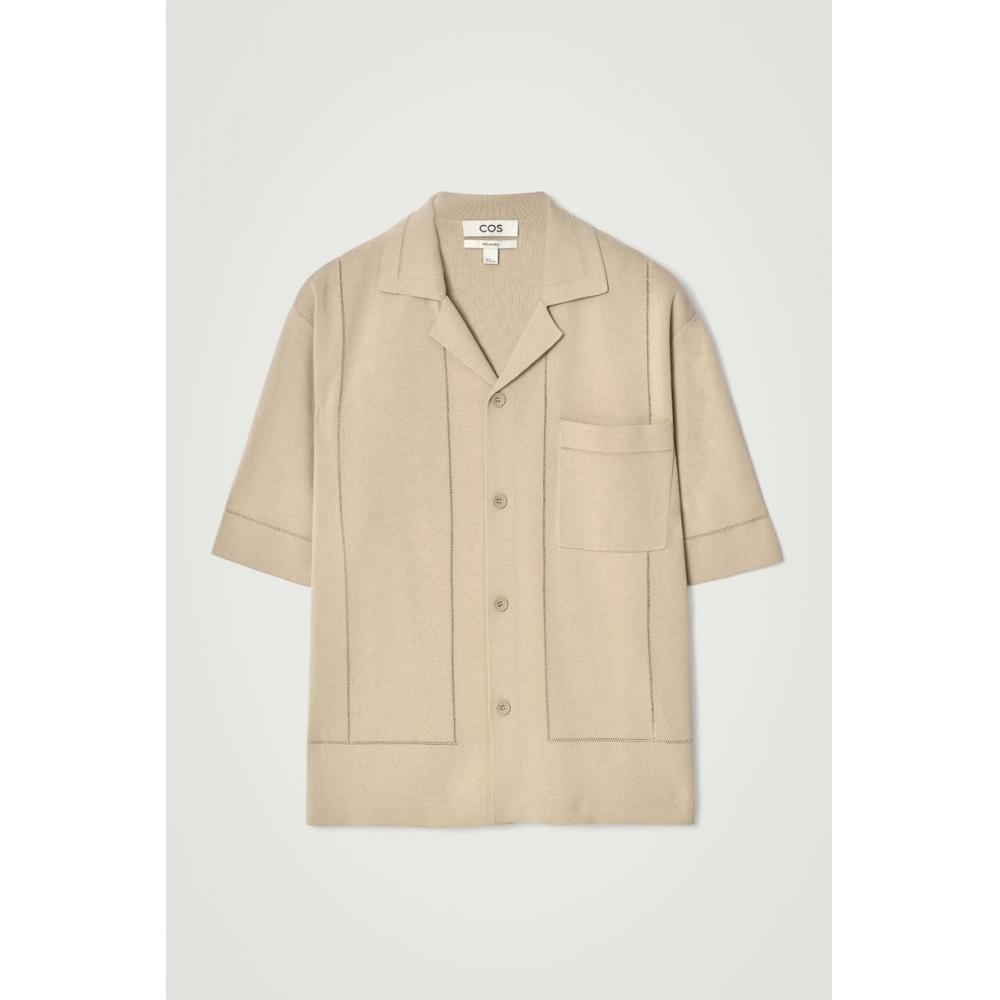 Cos Japan Point Knit Cotton Shirt
