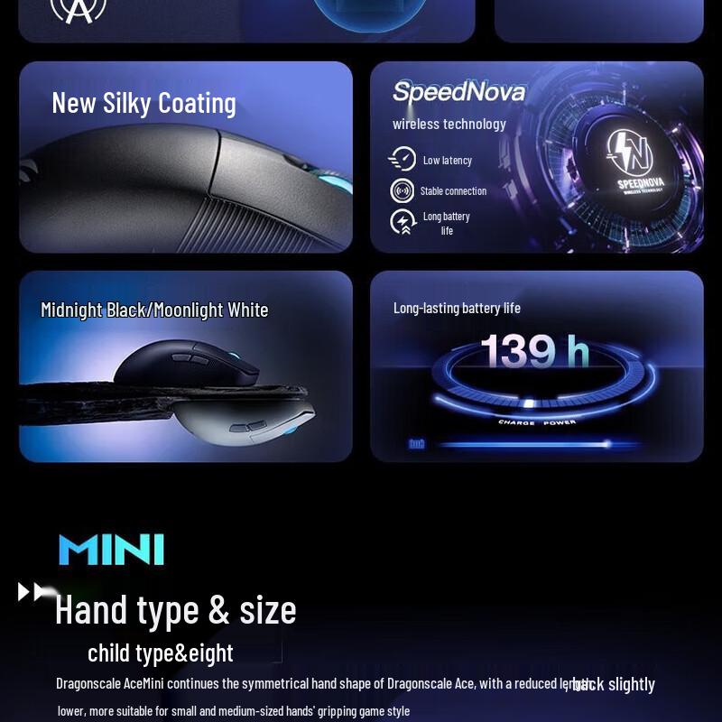 ASUS ROG Honeyscale ACE Mini AimLab Edition Gaming Mouse with Booster Accelerator