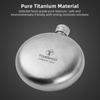 Titanium Flask 150ml Whiskey Flask for Men Lightweight Titanium Wine Flask Camping Flask Titanium