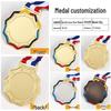 Custom Gold Foil Medal Plaque for Kindergarten Achievements