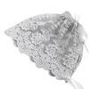 Хлопковая детская шапочка с кружевным дизайном, вязаная кружевная шапочка для младенцев мальчиков и девочек с завязками