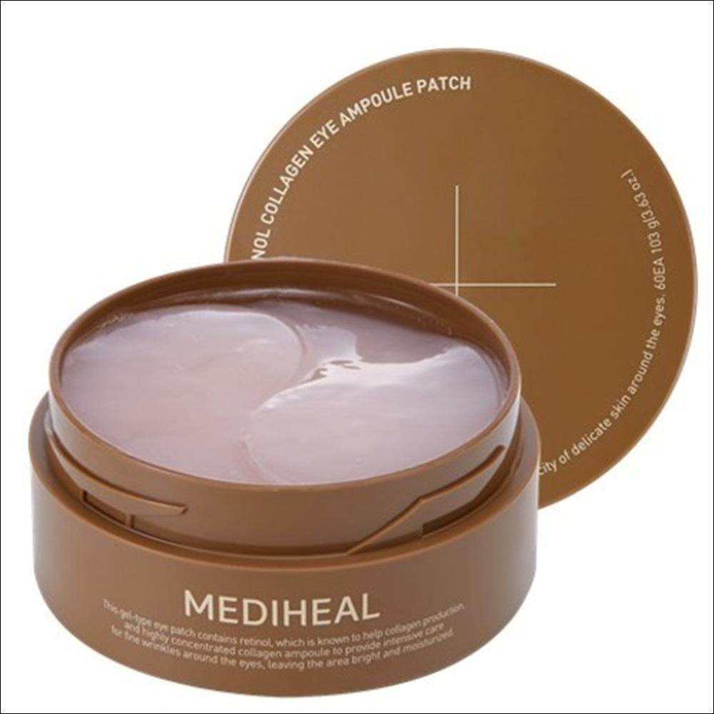 Mediheal Ретинол Коллаген Ампульные Патчи для Глаз - Интенсивное Укрепление и Осветление для Области Под Глазами, 60 Патчей | Olive's K-beauty