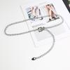 Silver Waistband Chain With Small Bag Womens Clothing Dresses Accessories Coats