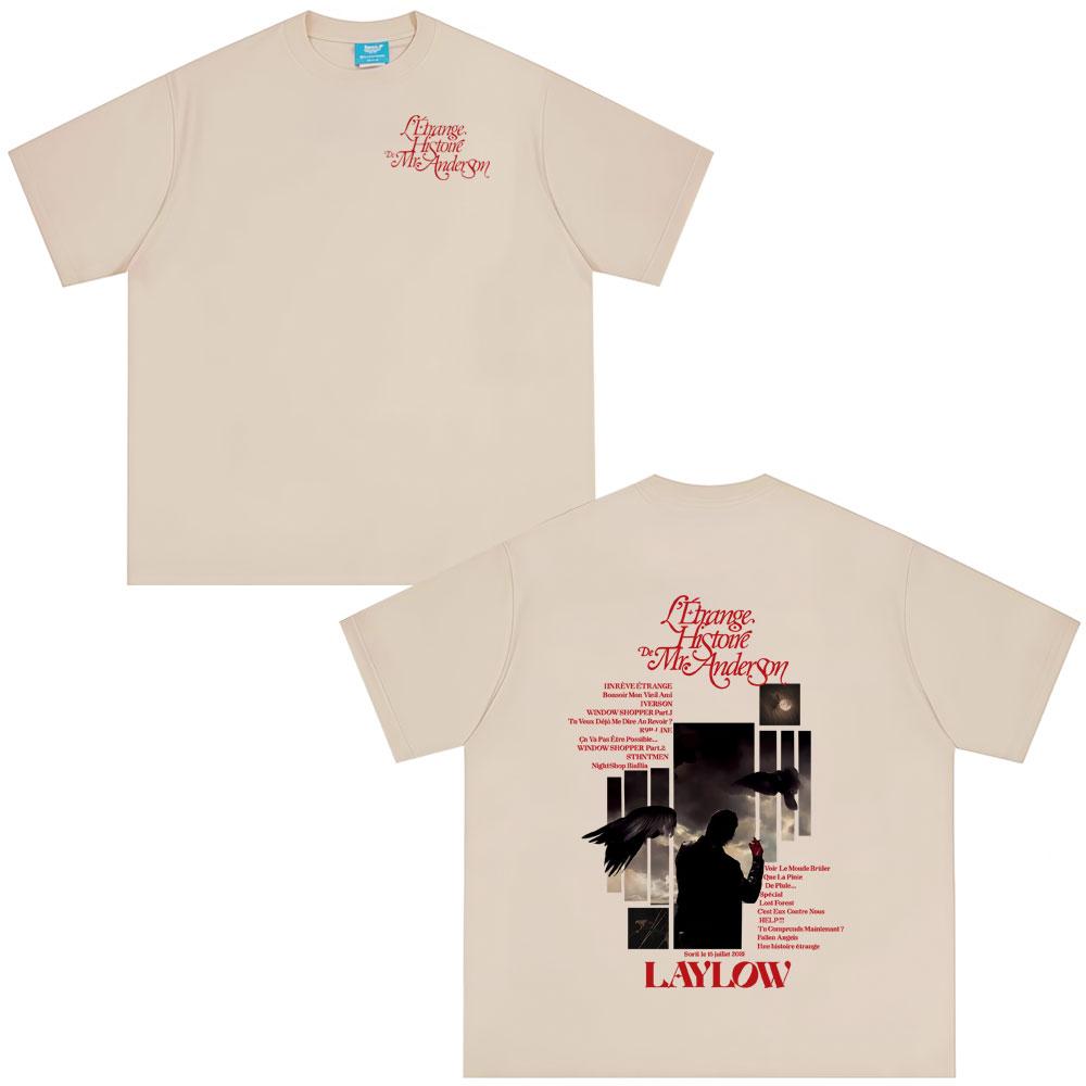 Rap Singer Laylow Letrange Histoire De Mr Anderson Tshirt for Mens Casual Retro Womens Summer Hiphop Pop Music Streetwear