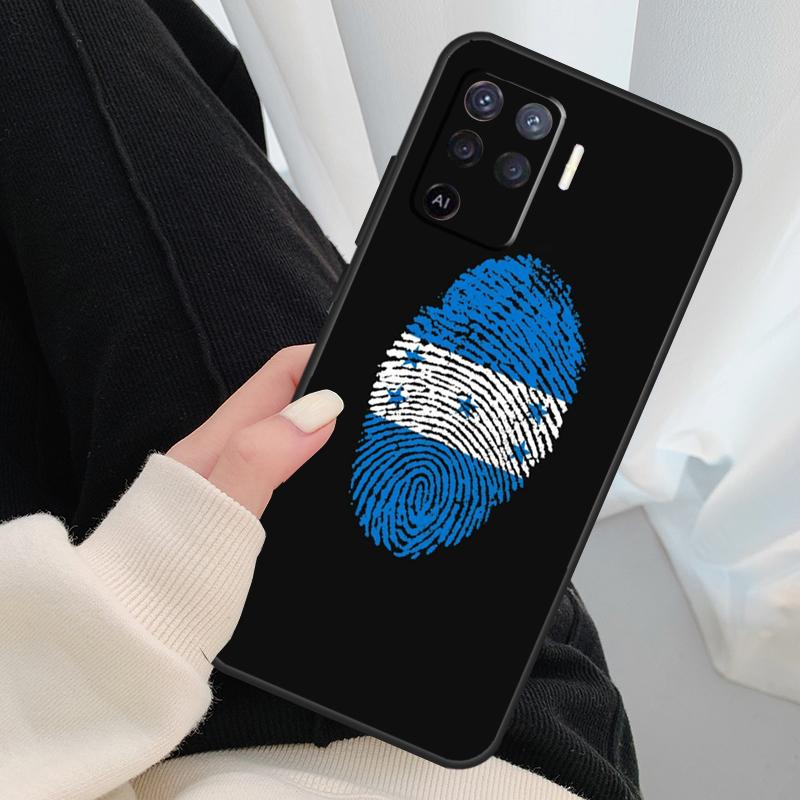 Honduras Flag Case For Oppo A18 A38 A58 A78 A98 A80 A60 A40 A96 A76 A16 A94 A74 A54 A15 A17 A57 A77 A5 Pro