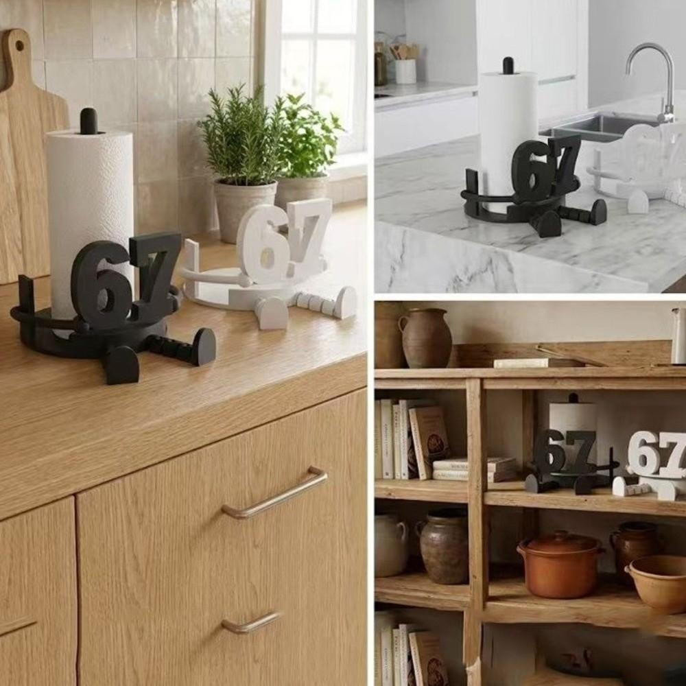 Novelty Toilet Paper Holder Unique Tissue Roll Dispenser Funny Roll Paper Holder Kitchen