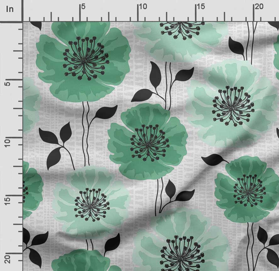 Soimoi Floral Print,  Cotton Cambric Quilting Fabric Sold by The Yard- 42 Inch Wide Medium Weight Cotton Fabric Sewing  Supplies