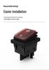 High Current Outdoor Waterproof Rocker Power Switch, 30A/50A Boat Type & Medical Equipment Compatible
