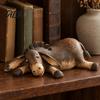Деревенские Farmhouse Настольные Украшения Фигурка Осла, Потертая Смоляная Статуэтка Животного для Настольной Полки Камина Подарки на Новоселье Семейный Декор,
