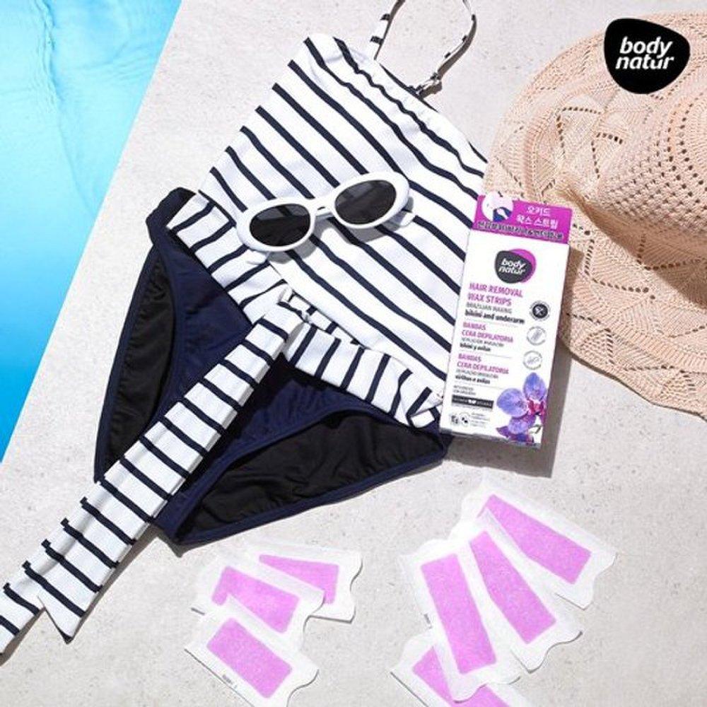 (2 шт.)BODY NATUR ВОСКОВЫЕ ПОЛОСКИ ОРХИДЕЯ