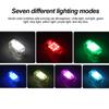 Motorcycle Wireless Remote Control LED RGB Aircraft Strobe Lights Flash Position Light with USB Charging Turn Signal Indicator