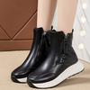 Fashion Winter Leather Waterproof Platform Snow Boots for Women Fashion 2025 Novelty Woman Shoes Sale Non Slip Goth New In Plush Ankle