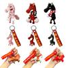 Yousheng Cool Black Horse Plush Keychain Soft Stuffed Animal Pendant for Bag Backpack Keys Handmade Gift for Girls Boys Friends Family Birthday
