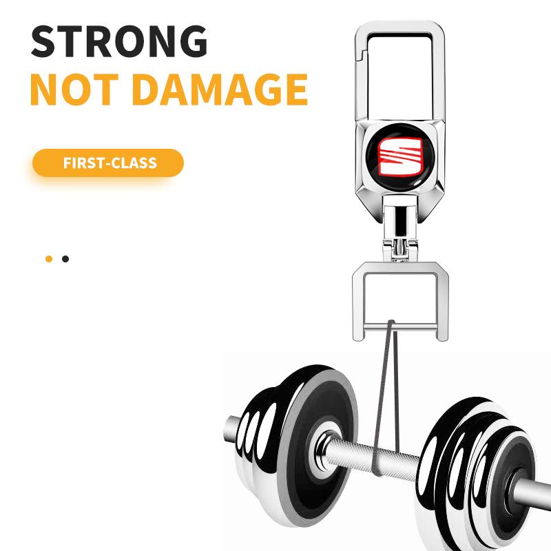 Брелок из плетеной веревки для автомобиля, держатель для ключей, подарки для пары, автоаксессуары для SEAT Leon 5F Ibiza 5 6 MII Altea Toledo 3 Cordoba Alhambra MK3