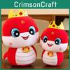 Adorable Red Plush Snake Doll Collectible Toy For 2025 Year Of The Snake Gifts