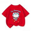 Summer Children Crew Neck T Shirt Fashion Cartoon Print Cute Street Style Tops Doraemon Boys Girls Outfit 314Y