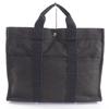 Excellent Handbag Her Line MM Serie Metal Canvas Tote Bag Gray Women Used