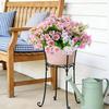 Artificial Flowers for Outdoors UV Resistant Mixed Bundles Fake Wildflower Bouquet Realistic Spring Planter Filler for Hanging Baskets Porch Patio