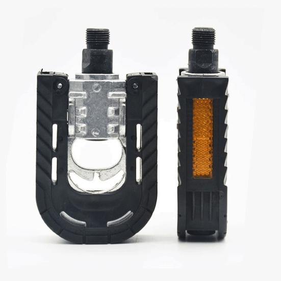 2Pcs Bike Pedal Universal Lightweight Left Right Mountain Road Folding Bicycle Flat Pedal Platform Bike Replacement Accessories