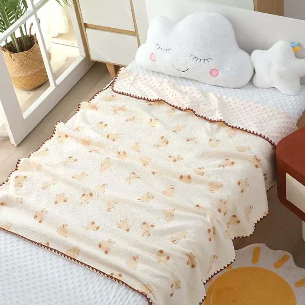 Breathable Baby Bean Blanket Soft Nap Sleeping Rug Cover Blanket for Infant  Office