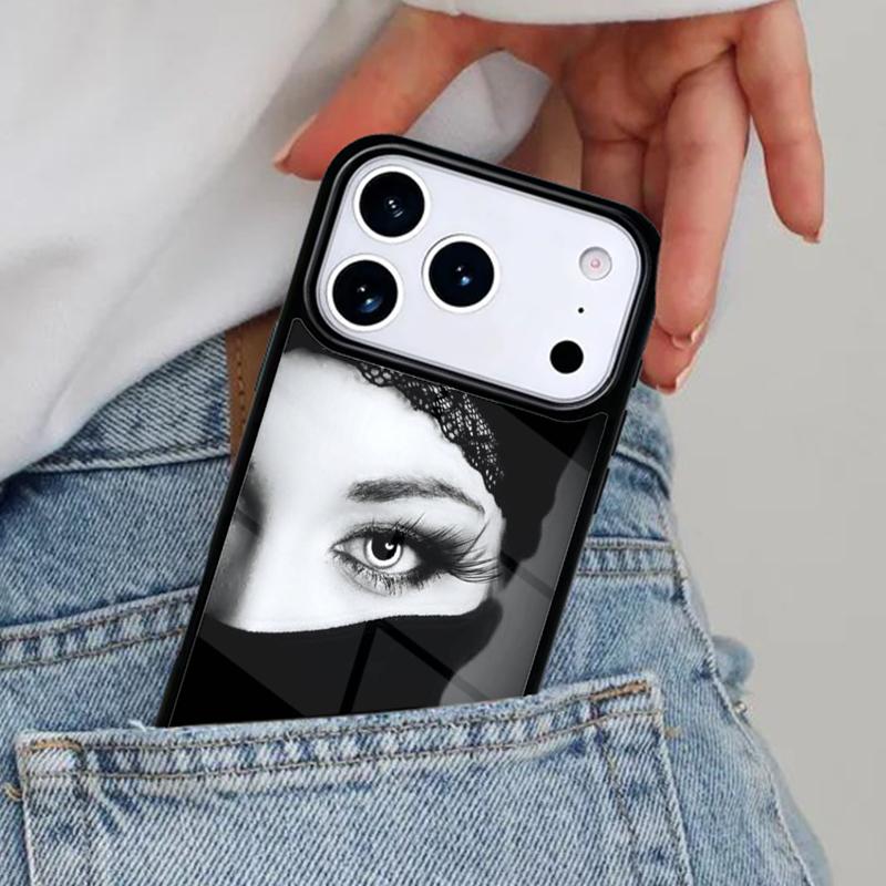 Арабская женщина в никабе Лицо чехол для iPhone 16e 15 14 13 12 17 Pro Max Plus Air 17pro Чехол Coque