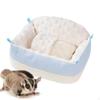 Hamster Bed Guinea Pig Cave Soft Hideout Small Animals Sugar Glider Hammock for Ferret