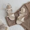 Gomvely Boni Ribbon Twisted Strap Sandals 1.5cm