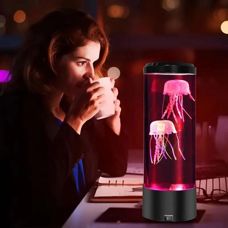 Светодиодный ночник Медуза, 7 цветов, USB, маленький светильник для настроения, аквариум, электрическая лампа