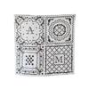 NINA SOLOR Quad-Patch Art Jacquard Mulberry Silk Scarf