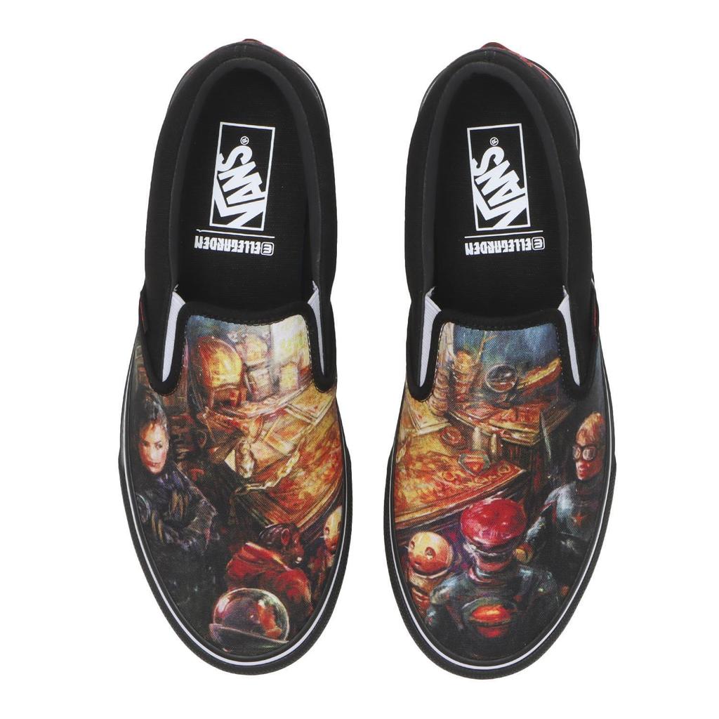 687689-0001 ELLEGARDEN A Vans Slip-On Черный Красный (V98CF ELLE) (Мужской)