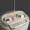 Double Bowl Bird Cage Feeder Large Capacity Bird Food Bowl Bird Water Bowl  for Small Medium Birds