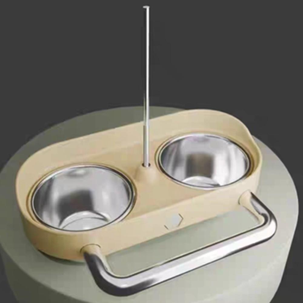 Double Bowl Bird Cage Feeder Large Capacity Bird Food Bowl Bird Water Bowl for Small Medium Birds