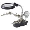 Soldering station,   soldering magnification of glass magnifying LED light helps hand with 3X main lens and 12x