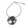 NOA [J4239] — Дизайнерское колье Oxygène серо-черный