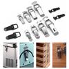 Stainless Steel Toggle Latch Clamp Hasp Lock Luggage Metal Buckle with Spring Loaded Toggle Latch for Cabinet Wooden Case Box