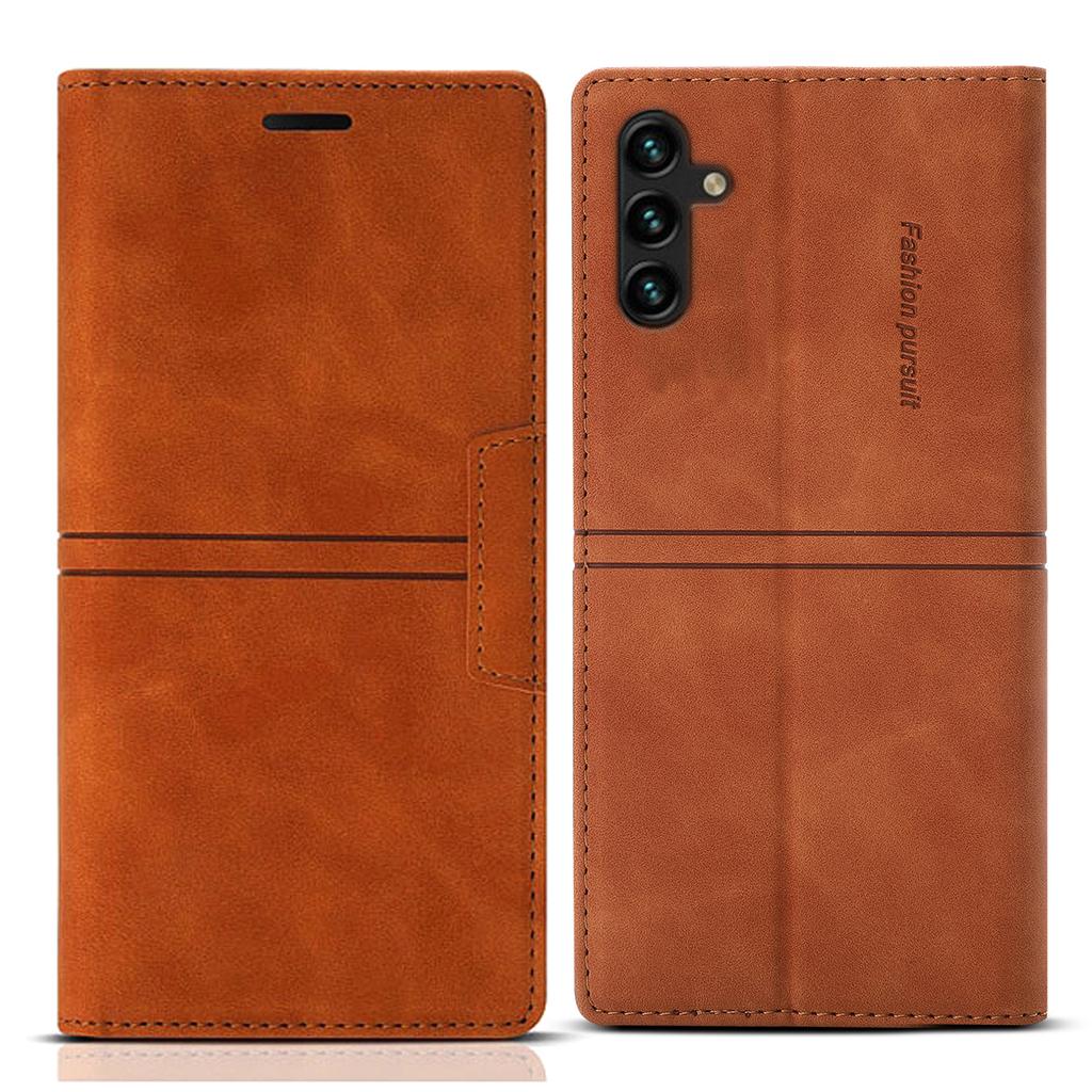 For Samsung Galaxy A35 5G Cell Phone Case Magnetic Auto Closing Flip Stand Wallet Leather Cover