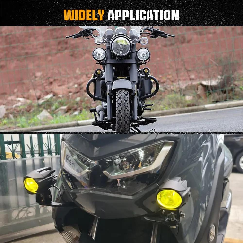 3-дюймовая противотуманная фара для мотоцикла, яркая лампа для бездорожья, дальний свет для бездорожья для BMW ATV UTV Truck 4x4 F800GS F700GS, вспомогательный свет