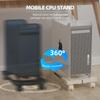 Adjustable Mobile CPU Stand Holder Tower Stand with Rolling Caster Wheels Computer Stand for Tower Fit Most PC Desk Accessories