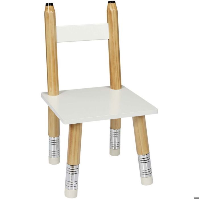 TABLE ET 2 CHAISES CRAYON