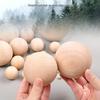 Раскрашенный вручную шар из массива дерева - Аксессуар для поделок в детском саду