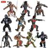 Oenux King Kong Simulation Dinosaur Soldier Warrior Jurassic T-REX Spinosaurus PVC Model Action Figures Chimpanzee Toy Kids Gift
