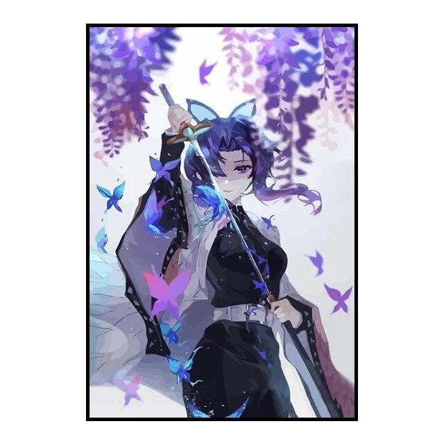 Убийца Демонов, украшение, картина, фреска, постер с персонажами аниме, холст, картина и настенные художественные принты для детской комнаты, современный домашний декор, без рамки