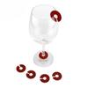Silicone Wine Glass Label Digital Personality Distinguishing Mark Glass Recognizer Glass Sticker Pendant Wine Tag