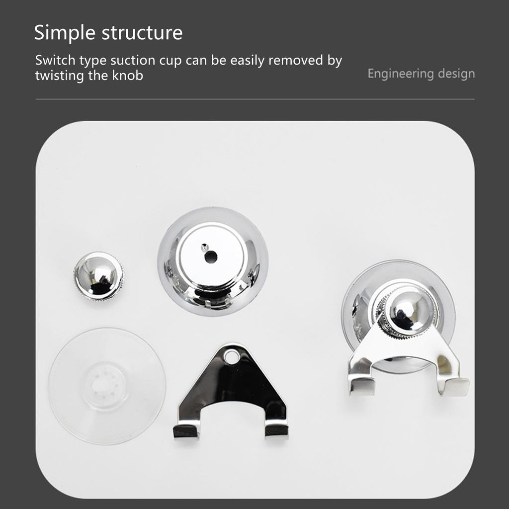 Упаковка из 2 крючков с вакуумными присосками. Практичные крючки с присосками из нержавеющей стали для стеклянных, зеркальных, плиточных поверхностей в доме.