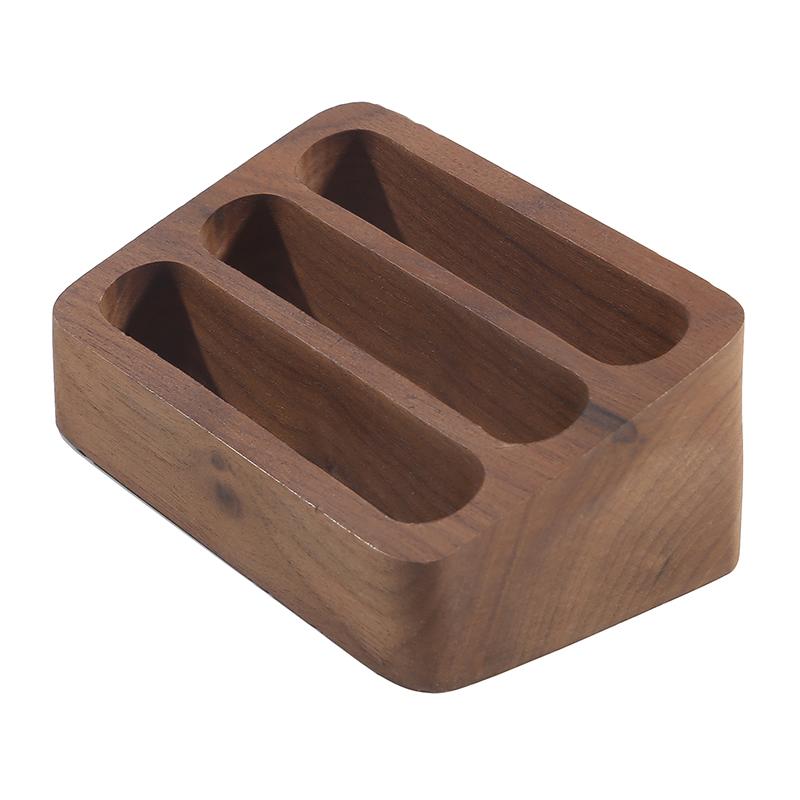 Деревянная настольная подставка для визитных карточек, держатель для заметок, ящик для хранения, деревянный органайзер для карточек для офиса