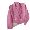 Женский маленький повседневный розовый пиджак - корейский и британский стиль для весны и осени