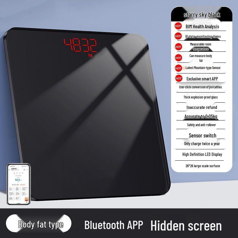 Высокоточные Bluetooth весы для измерения жировой массы и веса тела для дома или общежития