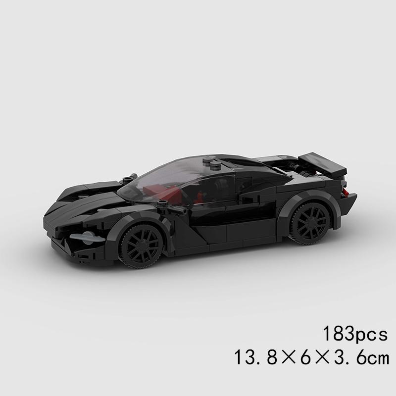 MOC Скоростной супергоночный автомобиль, модель гоночного автомобиля, строительные блоки, раллийный спортивный пикап, игрушечный город, технический рождественский подарок